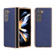 Samsung Galaxy Z Fold5 Genuine Leather Mino Series Nano Plating Phone Case - Royal Blue