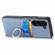 Samsung Galaxy Z Fold5 5G Carbon Fiber Card Wallet Ring Holder Phone Case - Blue