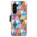 Samsung Galaxy Z Fold5 5G CaseNeo Colorful Magnetic Leather Phone Case - Rhombus Mandala