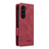 Samsung Galaxy Z Fold5 Magnetic Clasp Leather Phone Case - Red