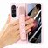 Samsung   Galaxy Z Fold5 5G Integrated Film Wrist Grip Leather Phone Case with Pen Slot - Pink