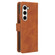 Samsung Galaxy Z Fold5 Skin Feel Magnetic Flip Leather Phone Case - Brown