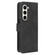 Samsung Galaxy Z Fold5 Skin Feel Magnetic Flip Leather Phone Case - Black