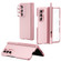 Samsung Galaxy Z Fold5 Electroplating Hinged Folding Phone Case with S Pen Fold Edtion - Pink