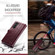 Samsung Galaxy Z Fold5 CaseMe-003 PU + PC Business Style Crazy Horse Texture Leather Phone Case - Mulberry Red