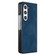 Samsung Galaxy Z Fold5 Folding Leather Phone PC Case - Dark Blue