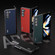 Samsung Galaxy Z Fold5 ABEEL Genuine Leather Luolai Series Phone Case - Black