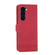 Samsung Galaxy Z Fold5 Dierfeng Dream Line TPU + PU Leather Phone Case - Red