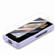 Samsung Galaxy Z Fold5 JUNSUNMAY 9H Tempered Glass Protector Folding PC Phone Case - Navy Blue