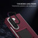 Samsung Galaxy Z Fold5 Three-dimensional Folding Holder PC Phone Case - Wine Red