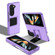 Samsung Galaxy Z Fold5 Three-dimensional Folding Holder PC Phone Case - Purple