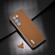 Samsung Galaxy Z Fold5 ABEEL Carbon Fiber Texture Protective Phone Case - Light Brown