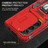 Samsung Galaxy Z Fold5 5G Armor PC + TPU Camera Shield Phone Case - Red