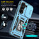 Samsung Galaxy Z Fold5 5G Armor PC + TPU Camera Shield Phone Case - Light Blue