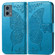 Moto G 5G 2023 Butterfly Love Flower Embossed Leather Phone Case - Blue