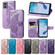 Moto G 5G 2023 Butterfly Love Flower Embossed Leather Phone Case - Dark Purple