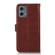 Moto G 5G 2023 Crazy Horse Top Layer Cowhide Leather Phone Case - Brown