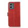 Moto G 5G 2023 Crazy Horse Top Layer Cowhide Leather Phone Case - Red