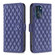 Moto G 5G 2023 Diamond Lattice Wallet Leather Flip Phone Case - Blue