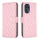 Moto G 5G 2023 Diamond Lattice Wallet Leather Flip Phone Case - Pink