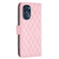 Moto G 5G 2023 Diamond Lattice Wallet Leather Flip Phone Case - Pink