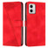 Moto G 5G 2023 Dream Triangle Leather Phone Case with Lanyard - Red