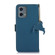 Moto G 5G 2023 Genuine Leather Magnetic RFID Leather Phone Case - Blue