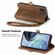 Moto G 5G 2023 Geometric Zipper Wallet Side Buckle Leather Phone Case - Brown