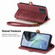 Moto G 5G 2023 Geometric Zipper Wallet Side Buckle Leather Phone Case - Red