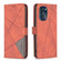 Moto G 5G 2023 Magnetic Buckle Rhombus Texture Leather Phone Case - Brown