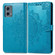 Moto G 5G 2023 Mandala Flower Embossed Leather Phone Case - Blue