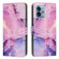 Moto G 5G 2023 Painted Marble Pattern Leather Phone Case - Purple