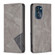Moto G 5G 2023 Prismatic Invisible Magnetic Leather Phone Case - Grey
