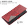 Moto G 5G 2023 Prismatic Invisible Magnetic Leather Phone Case - Red
