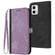 Moto G 5G 2023 Side Buckle Double Fold Hand Strap Leather Phone Case - Purple
