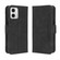 Moto G 5G 2023 Skin Feel Calf Texture Card Slots Leather Phone Case - Black