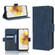 Moto G 5G 2023 Skin Feel Calf Texture Card Slots Leather Phone Case - Blue