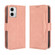 Moto G 5G 2023 Skin Feel Calf Texture Card Slots Leather Phone Case - Pink