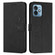 Moto G 5G 2023 Skin Feel Heart Embossed Leather Phone Case - Black