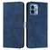 Moto G 5G 2023 Skin Feel Heart Embossed Leather Phone Case - Blue