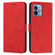 Moto G 5G 2023 Skin Feel Heart Embossed Leather Phone Case - Red