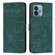 Moto G 5G 2023 Skin Feel Stripe Pattern Leather Phone Case with Lanyard - Green