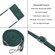 Moto G 5G 2023 Skin Feel Stripe Pattern Leather Phone Case with Lanyard - Green