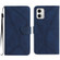 Moto G 5G 2023 Stitching Embossed Leather Phone Case - Blue