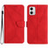 Moto G 5G 2023 Stitching Embossed Leather Phone Case - Red