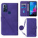 Moto G Play 2023 / G Power 2022 / G Pure 2021 Crossbody 3D Embossed Flip Leather Phone Case - Purple