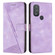 Moto G Play 2023 / G Power 2022 Dream Triangle Leather Phone Case with Lanyard - Purple