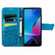 Moto G Play 2023 Butterfly Love Flower Embossed Flip Leather Phone Case - Blue