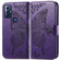Moto G Play 2023 Butterfly Love Flower Embossed Flip Leather Phone Case - Dark Purple