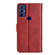 Moto G Play 2023 Dual-side Magnetic Buckle Horizontal Flip Leather Phone Case - Red